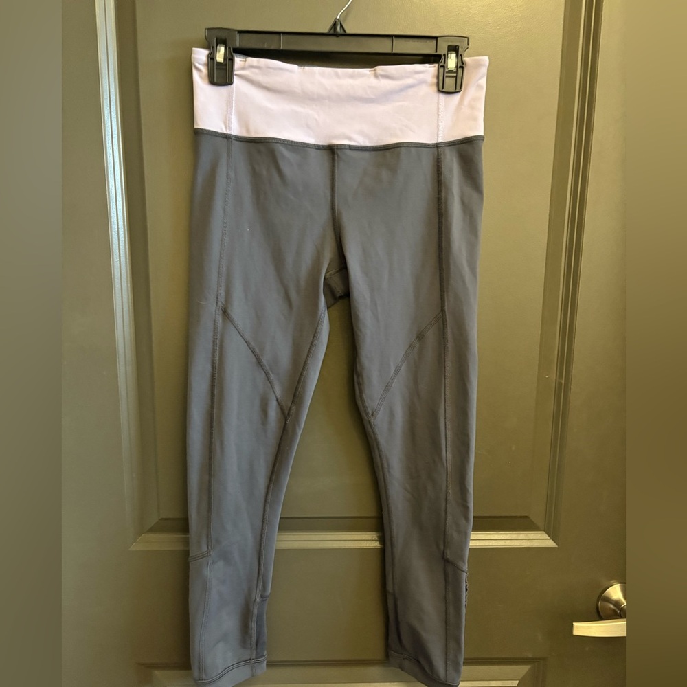 lululemon athletica Gray and Light Purple Leggings